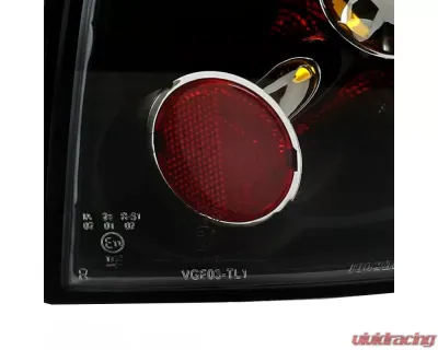 Spec-D Taillights (Matte Black Housing/Clear Lens) Volkswagen Golf | GTI | R32 2006-2009 - LT-GLF05JM-TM