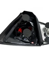 Spec-D Taillights (Matte Black Housing/Clear Lens) Volkswagen Golf | GTI | R32 2006-2009                                     - LT-GLF05JM-TM - Image 9