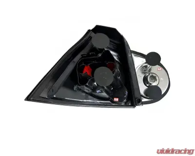 Spec-D Taillights (Matte Black Housing/Clear Lens) Volkswagen Golf | GTI | R32 2006-2009 - LT-GLF05JM-TM