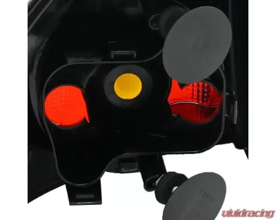 Spec-D Taillights (Matte Black Housing/Clear Lens) Volkswagen Golf | GTI | R32 2006-2009 - LT-GLF05JM-TM