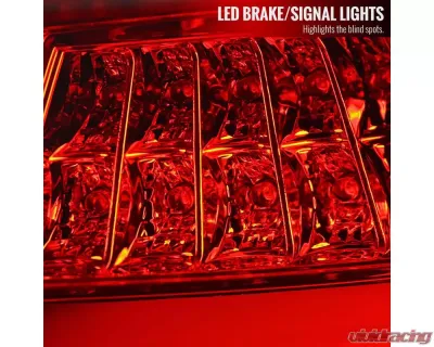 Spec-D LED Taillights (Chrome Housing/Red Lens) Volkswagen Golf | GTI 2015-2017 - LT-GLF15RLED-TM