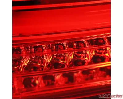 Spec-D LED Taillights (Chrome Housing/Red Lens) Volkswagen Golf | GTI 2015-2017 - LT-GLF15RLED-TM