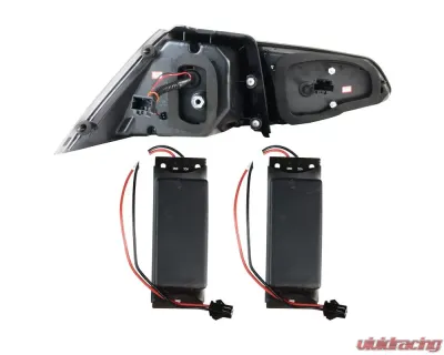 Spec-D LED Taillights (Chrome Housing/Red Lens) Volkswagen Golf | GTI 2015-2017 - LT-GLF15RLED-TM