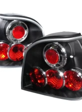 Spec-D Taillights (Matte Black Housing/Clear Lens) Volkswagen Golf 1993-1998                                     - LT-GLF93JM-TM - Image 10