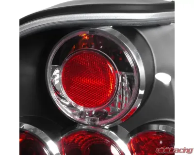 Spec-D Taillights (Matte Black Housing/Clear Lens) Volkswagen Golf 1993-1998 - LT-GLF93JM-TM