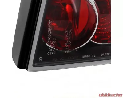 Spec-D Taillights (Matte Black Housing/Clear Lens) Volkswagen Golf 1993-1998 - LT-GLF93JM-TM