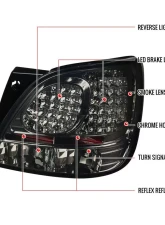 Spec-D LED Taillights (Chrome Housing/Smoke Lens) Lexus GS300 | GS400 | GS430 1998-2005                                     - LT-GS30098GLED-TM - Image 9