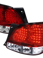 Spec-D LED Taillights (Chrome Housing/Red Clear Lens) Lexus GS300 | GS400 | GS430 1998-2005                                     - LT-GS30098RLED-TM - Image 10