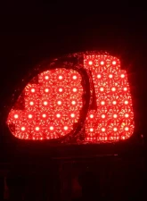 Spec-D LED Taillights (Chrome Housing/Red Clear Lens) Lexus GS300 | GS400 | GS430 1998-2005                                     - LT-GS30098RLED-TM - Image 2