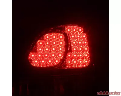 Spec-D LED Taillights (Chrome Housing/Red Clear Lens) Lexus GS300 | GS400 | GS430 1998-2005 - LT-GS30098RLED-TM
