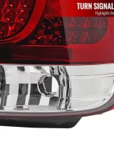 Spec-D LED Taillights (Chrome Housing/Red Clear Lens) Lexus GS300 | GS400 | GS430 1998-2005                                     - LT-GS30098RLED-TM - Image 5