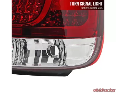 Spec-D LED Taillights (Chrome Housing/Red Clear Lens) Lexus GS300 | GS400 | GS430 1998-2005 - LT-GS30098RLED-TM