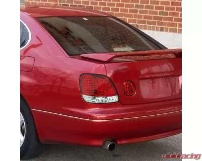 Spec-D LED Taillights (Chrome Housing/Red Clear Lens) Lexus GS300 | GS400 | GS430 1998-2005 - LT-GS30098RLED-TM
