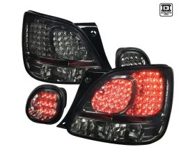 Spec-D LED Taillights & Trunk Lights (Chrome Housing/Red Smoke Lens) Lexus GS300 | GS400 | GS430 1998-2005