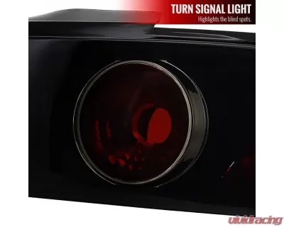 Spec-D Taillights (Glossy Black Housing/Smoked Lens) Acura Integra 1994-2001 - LT-INT942BB-TM