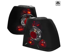 Spec-D Taillights (Glossy Black Housing/Smoke Lens) Volkswagen Jetta | Bora 1999-2005