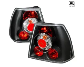 Spec-D Taillights (Matte Black Housing/Clear Lens) Volkswagen Jetta | Bora 1999-2005
