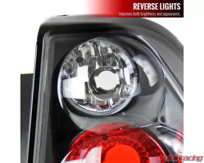 Spec-D Taillights (Matte Black Housing/Clear Lens) Chevrolet Malibu 2004-2007 - LT-MBU04JM-TM