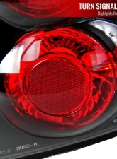 Spec-D Taillights (Matte Black Housing/Clear Lens) Chevrolet Malibu 2004-2007                                     - LT-MBU04JM-TM - Image 4