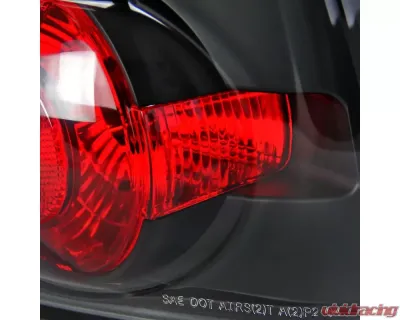 Spec-D Taillights (Matte Black Housing/Clear Lens) Chevrolet Malibu 2004-2007 - LT-MBU04JM-TM