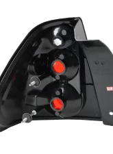 Spec-D Taillights (Matte Black Housing/Clear Lens) Chevrolet Malibu 2004-2007                                     - LT-MBU04JM-TM - Image 9