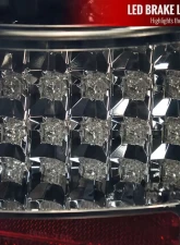 Spec-D LED Taillights (Chrome Housing/Smoked Lens) Mini Cooper S 2005-2006                                     - LT-MINI06GLED-TM - Image 3