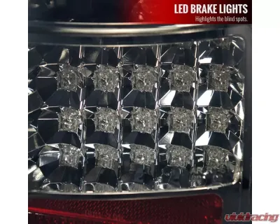 Spec-D LED Taillights (Chrome Housing/Smoked Lens) Mini Cooper S 2005-2006 - LT-MINI06GLED-TM