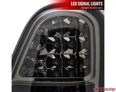 Spec-D LED Taillights (Chrome Housing/Smoked Lens) Mini Cooper S 2005-2006 - LT-MINI06GLED-TM