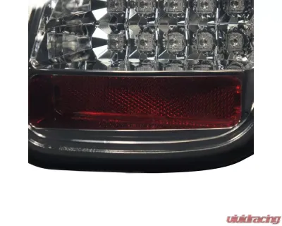 Spec-D LED Taillights (Chrome Housing/Smoked Lens) Mini Cooper S 2005-2006 - LT-MINI06GLED-TM