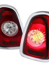 Spec-D LED Taillights (Chrome Housing/Red Lens) Mini Cooper | Cooper S 2011-2015                                     - LT-MINI11RLED-TM - Image 10