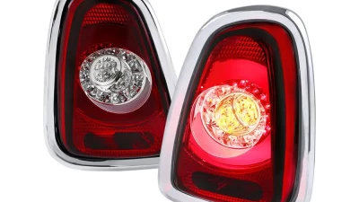 Spec-D LED Taillights (Chrome Housing/Red Lens) Mini Cooper | Cooper S 2011-2015                                     - LT-MINI11RLED-TM - Image 10