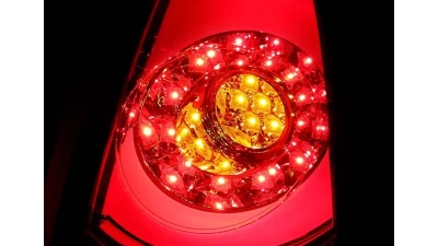 Spec-D LED Taillights (Chrome Housing/Red Lens) Mini Cooper | Cooper S 2011-2015                                     - LT-MINI11RLED-TM - Image 2