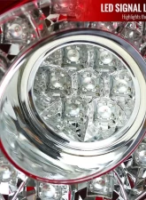 Spec-D LED Taillights (Chrome Housing/Red Lens) Mini Cooper | Cooper S 2011-2015                                     - LT-MINI11RLED-TM - Image 3