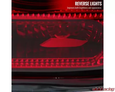 Spec-D LED Taillights (Chrome Housing/Red Lens) Mini Cooper | Cooper S 2011-2015 - LT-MINI11RLED-TM