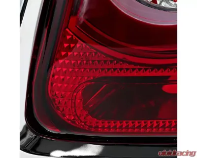 Spec-D LED Taillights (Chrome Housing/Red Lens) Mini Cooper | Cooper S 2011-2015 - LT-MINI11RLED-TM