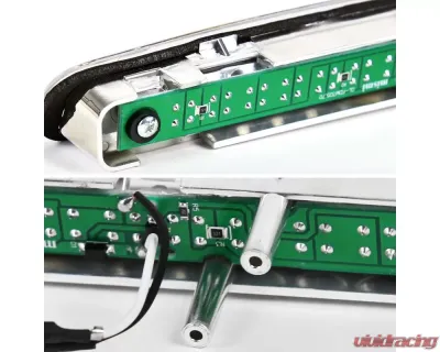 Spec-D LED 3rd Brake Light (Chrome Housing/Clear Lens) Ford Mustang 2005-2009 - LT-MST05RBCLED-RS