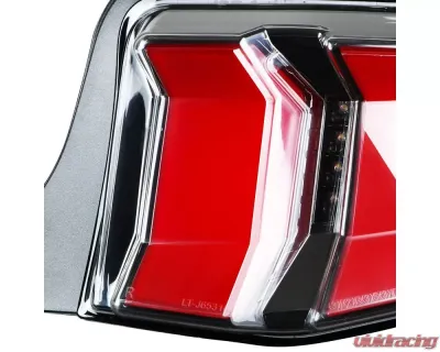 Spec-D Sequential LED Taillights (Jet Black Housing/Clear Lens) Ford Mustang 2010-2012 - LT-MST10BKLED-TM
