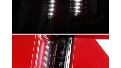 Spec-D Sequential LED Taillights (Jet Black Housing/Clear Lens) Ford Mustang 2010-2012                                     - LT-MST10BKLED-TM - Image 4
