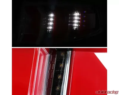 Spec-D Sequential LED Taillights (Jet Black Housing/Clear Lens) Ford Mustang 2010-2012 - LT-MST10BKLED-TM