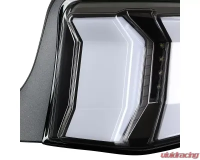Spec-D Sequential LED Taillights (Matte Black Housing/Clear Lens) Ford Mustang 2010-2012 - LT-MST10JMLED-TM