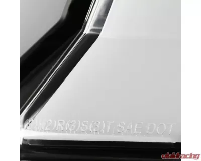 Spec-D Sequential LED Taillights (Matte Black Housing/Clear Lens) Ford Mustang 2010-2012 - LT-MST10JMLED-TM