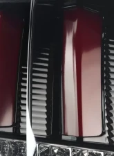 Spec-D Red Marker Sequential LED Taillights (Glossy Black Housing/Smoke Lens) Ford Mustang 1999-2004                                     - LT-MST99B2LED-SQ-TM - Image 5