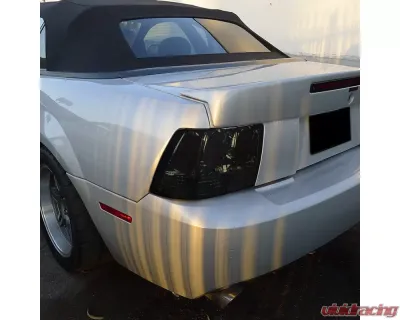 Spec-D Taillights (Chrome Housing/Smoked Lens) Ford Mustang 1999-2004 - LT-MST99G-APC