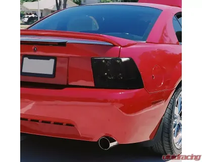 Spec-D Taillights (Chrome Housing/Smoked Lens) Ford Mustang 1999-2004 - LT-MST99G-APC