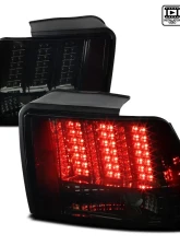 Spec-D Sequential LED Taillights - RS (Chrome Housing/Smoke Lens) Ford Mustang 1999-2004                                     - LT-MST99GLED-SQ-RS - Image 10