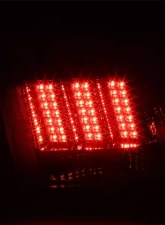 Spec-D Sequential LED Taillights - RS (Chrome Housing/Smoke Lens) Ford Mustang 1999-2004                                     - LT-MST99GLED-SQ-RS - Image 2
