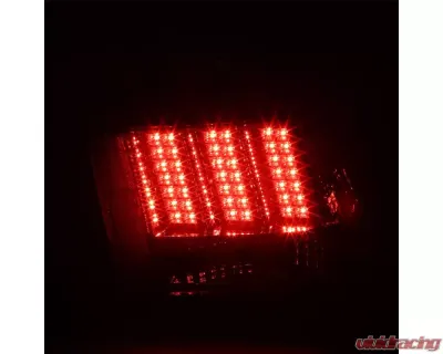 Spec-D Sequential LED Taillights - RS (Chrome Housing/Smoke Lens) Ford Mustang 1999-2004 - LT-MST99GLED-SQ-RS