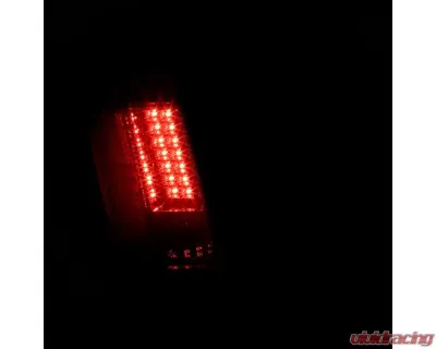Spec-D Sequential LED Taillights - RS (Chrome Housing/Smoke Lens) Ford Mustang 1999-2004 - LT-MST99GLED-SQ-RS
