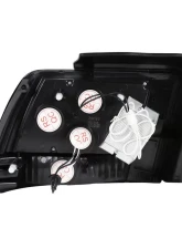 Spec-D Sequential LED Taillights - RS (Chrome Housing/Smoke Lens) Ford Mustang 1999-2004                                     - LT-MST99GLED-SQ-RS - Image 9