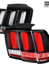 Spec-D Sequential LED Taillights (Matte Black Housing/Clear Lens) Ford Mustang 1999-2004                                     - LT-MST99JMLED-SQ-TM - Image 10